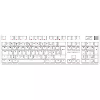 ASUS klávesnica ROG STRIX SCOPE II X, mechanická, drôtová, ROG NX Snow V2, CZ/SK
