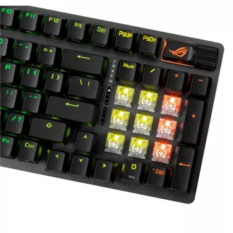 ASUS klávesnica ROG STRIX SCOPE II X, mechanická, drôtová, ROG NX Snow V2, US