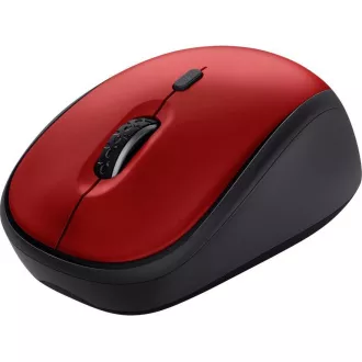 TRUST myš Yvi+ Wireless Mouse Eco Red, červená