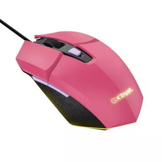TRUST myš GXT 109P FELOX Gaming Mouse, optická, USB, ružová