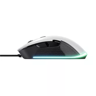 TRUST herná myš GXT 922W YBAR Eco Gaming Mouse, optická, USB, biela