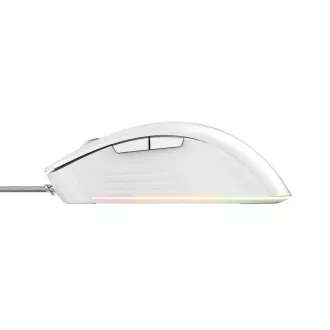 TRUST herná myš GXT 924W YBAR+ Gaming Mouse, optická, USB, biela