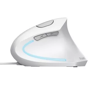 TRUST vertikálna myš Verto ergonomická myš, USB, biela