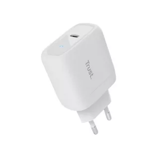 TRUST nabíjačka 45W Maxo, USB-C, Nabíjačka do steny, 2m USB-C kábel, biela