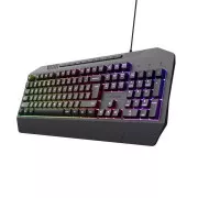TRUST herná klávesnica GXT836 EVOCX, membránová, USB, US