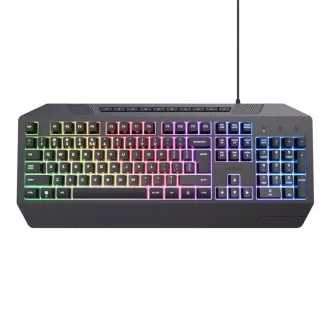TRUST herná klávesnica GXT836 EVOCX, membránová, USB, US