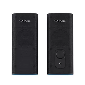 TRUST reproduktory GXT 612 CETIC RGB-Illuminated 2.0 Speaker Set, Bluetooth, čierna