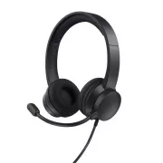 TRUST slúchadlá s mikrofónom Ayda PC headset, USB, EKO Produkt, Noise-Cancelling