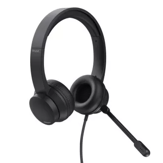 TRUST slúchadlá s mikrofónom Ayda PC headset, USB