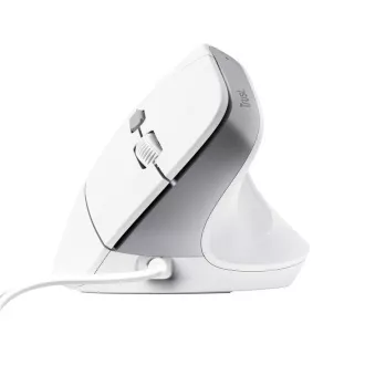 TRUST myš Bayo II Ergonomická vertikálna myš, USB, biela