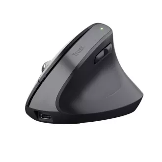 TRUST myš Bayo+ Ergonomická vertikálna myš, Bezdrôtová, čierna