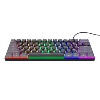 TRUST klávesnica GXT 867 ACIRA, 60%, Herná Klávesnica, USB, USB-C, US