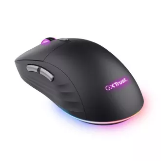 TRUST myš GXT926 Redex II Gaming Mouse, Bezdrôtová, laserová, RGB, čierna