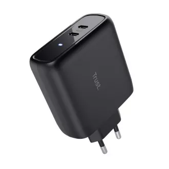 TRUST nabíjačka MAXO 65W, 2x USB-C, čierna