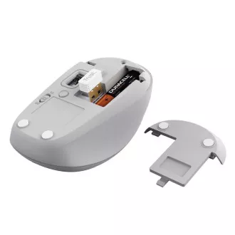 TRUST Myš YVI+, Bezdrôtová, Eco, biela - bluetooth + wifi