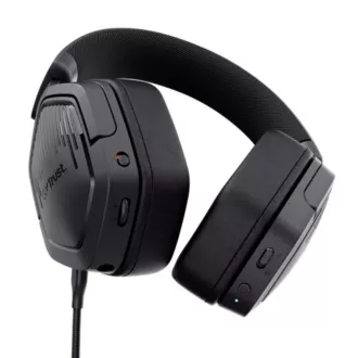 TRUST Herné slúchadlá GXT 493 Carus, Bluetooth, 2.4GHz, čierna