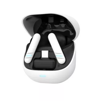 TRUST slúchadlá GXT 409 Oxxie, špunty, Bluetooth, RF 2.4GHz, USB-C Prijímač, biela