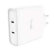 TRUST GaN Nabíjačka MAXO 100W 2-Port, USB-C, biela