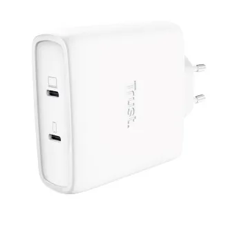TRUST GaN Nabíjačka MAXO 100W 2-Port, USB-C, biela