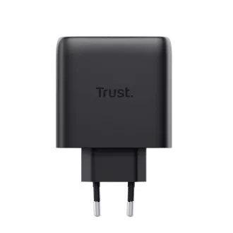 TRUST GaN Nabíjačka MAXO 65W 2-Port, USB-C, čierna