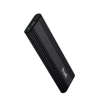 TRUST Externý box pre M.2 SSD, USB-C 3.2 Gen2, M.2 2280, čierna