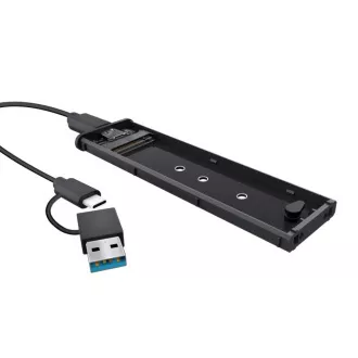 TRUST Externý box pre M.2 SSD, USB-C 3.2 Gen2, M.2 2280, čierna