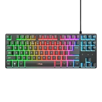TRUST Klávesnica GXT 833 Thado, Membránová, USB, RGB, čierna TRUST Klávesnica GXT 833 Thado, Membránová, USB, RGB, čierna