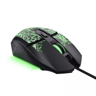 TRUST Myš GXT 113 Felox, Drôtová USB, RGB, čierna