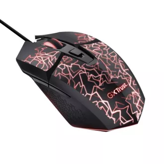 TRUST Myš GXT 113 Felox, Drôtová USB, RGB, čierna