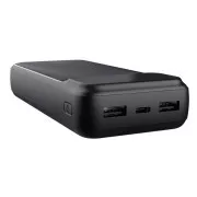 TRUST Powerbanka Avala, 20000 mAh, 1xUSB-C + 2xUSB, čierna