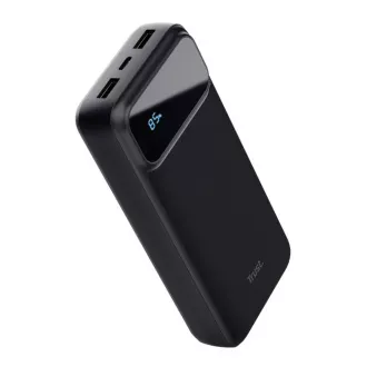 TRUST Powerbanka Avala, 20000 mAh, 1xUSB-C + 2xUSB, čierna