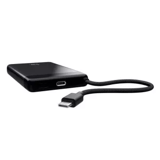 TRUST Powerbanka Fiera, 10000 mAh, S káblom, 2x USB-C, čierna