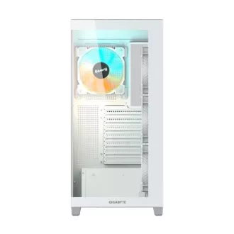 GIGABYTE case GB-C500PI ST, Mid tower, 1xUSB-C 3.2, 2xUSB 3.0, 4x 120mm ARGB Fan, biela