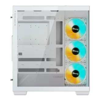 GIGABYTE case GB-C500PI ST, Mid tower, 1xUSB-C 3.2, 2xUSB 3.0, 4x 120mm ARGB Fan, biela