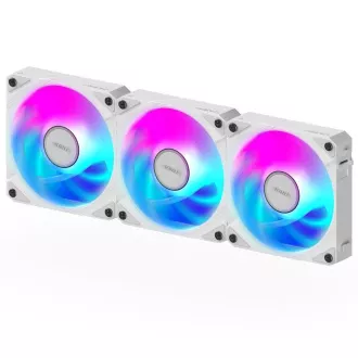 GIGABYTE ventilátor AORUS EZ CHAIN FAN ICE 3-PACK, 3x120mm, biela
