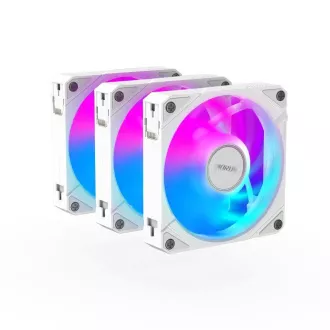 GIGABYTE ventilátor AORUS EZ CHAIN FAN ICE 3-PACK, 3x120mm, biela
