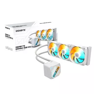 GIGABYTE Vodný chladič GAMING 360 ICE, 3x120mm, ARGB, LGA1851, AM5, biela