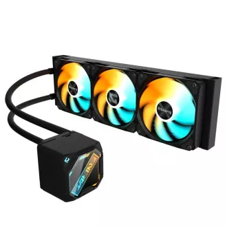 GIGABYTE Vodný chladič GAMING 360, 3x120mm, ARGB, LGA1851, AM5, čierna