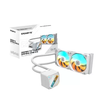 GIGABYTE Vodný chladič GAMING 240 ICE, 2x120mm, ARGB, LGA1851, AM5, biela