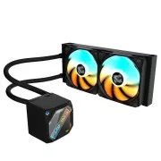 GIGABYTE Vodný chladič GAMING 240, 2x120mm, ARGB, LGA1851, AM5, čierna