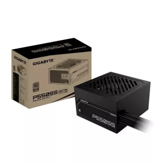 GIGABYTE zdroj P550SS, 550W, 80+ Silver, 120mm, ATX 3.0, čierna