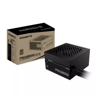 GIGABYTE zdroj P650SS, 650W, 80+ Silver, 120mm, ATX 3.0, čierna GIGABYTE zdroj P650SS, 650W, 80+ Silver, 120mm, ATX 3.0, čierna