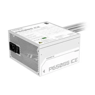 GIGABYTE zdroj P650SS ICE, 650W, 80+ Silver, 120mm, ATX 3.0, biela GIGABYTE zdroj P650SS ICE, 650W, 80+ Silver, 120mm, ATX 3.0, biela