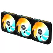 GIGABYTE ventilátor EZ CHAIN FAN 3-PACK, 3x120mm, čierna