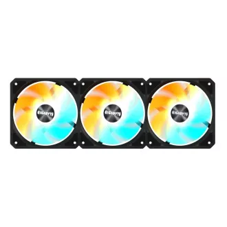 GIGABYTE ventilátor EZ CHAIN FAN 3-PACK, 3x120mm, čierna