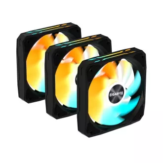 GIGABYTE ventilátor EZ CHAIN FAN 3-PACK, 3x120mm, čierna