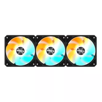GIGABYTE ventilátor EZ CHAIN RVS FAN 3-PACK, 3x120mm, čierna