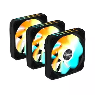 GIGABYTE ventilátor EZ CHAIN RVS FAN 3-PACK, 3x120mm, čierna