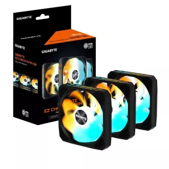 GIGABYTE ventilátor EZ CHAIN RVS FAN 3-PACK, 3x120mm, čierna