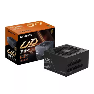 GIGABYTE zdroj UD750GM PG5 V2, 750W, 120mm, Plne modulárny, 80 Plus Gold, ATX 3.1